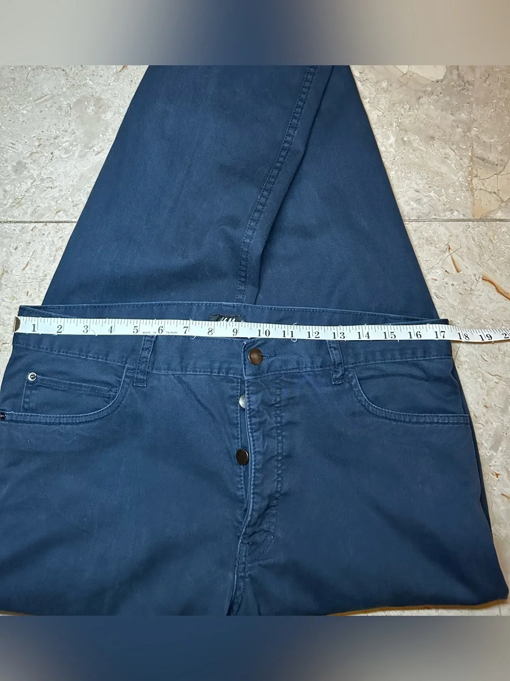 H&M (34x31 actual) Men’s Dark Blue Pants with Slim Straight Fit